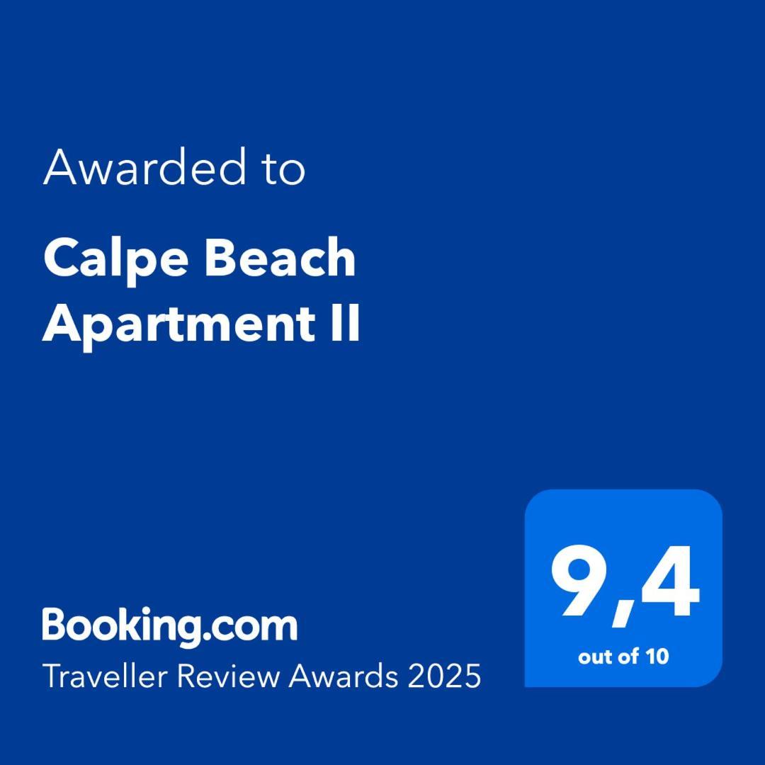 Calpe Beach Apartment II Turquesa Beach Ifach Extérieur photo